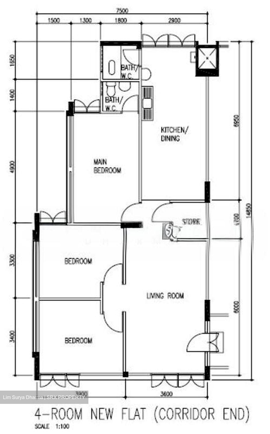 Blk 607 Clementi West Street 1 (Clementi), HDB 4 Rooms #503288691